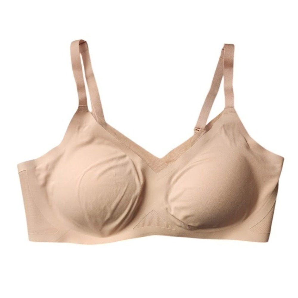 HONEYLOVE CrossOver Seamless Wireless Sculpting Bra Nude Size L